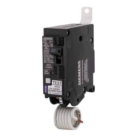 Siemens BLF, BF120A, 20A, 1P, 120V, GFCI, Bolt-On, Pigtail Neutral, Circuit Breaker - Image 2