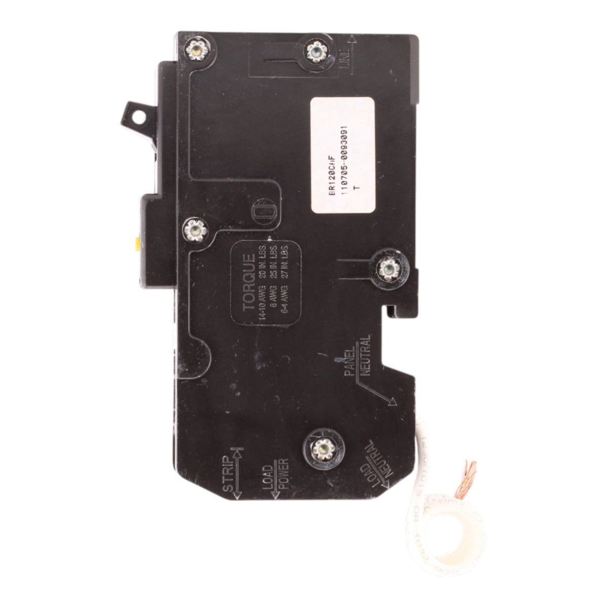 Eaton BR120CAF 20A 1P 120/240V AFCI Pigtail Neutral Circuit Breaker - Image 5