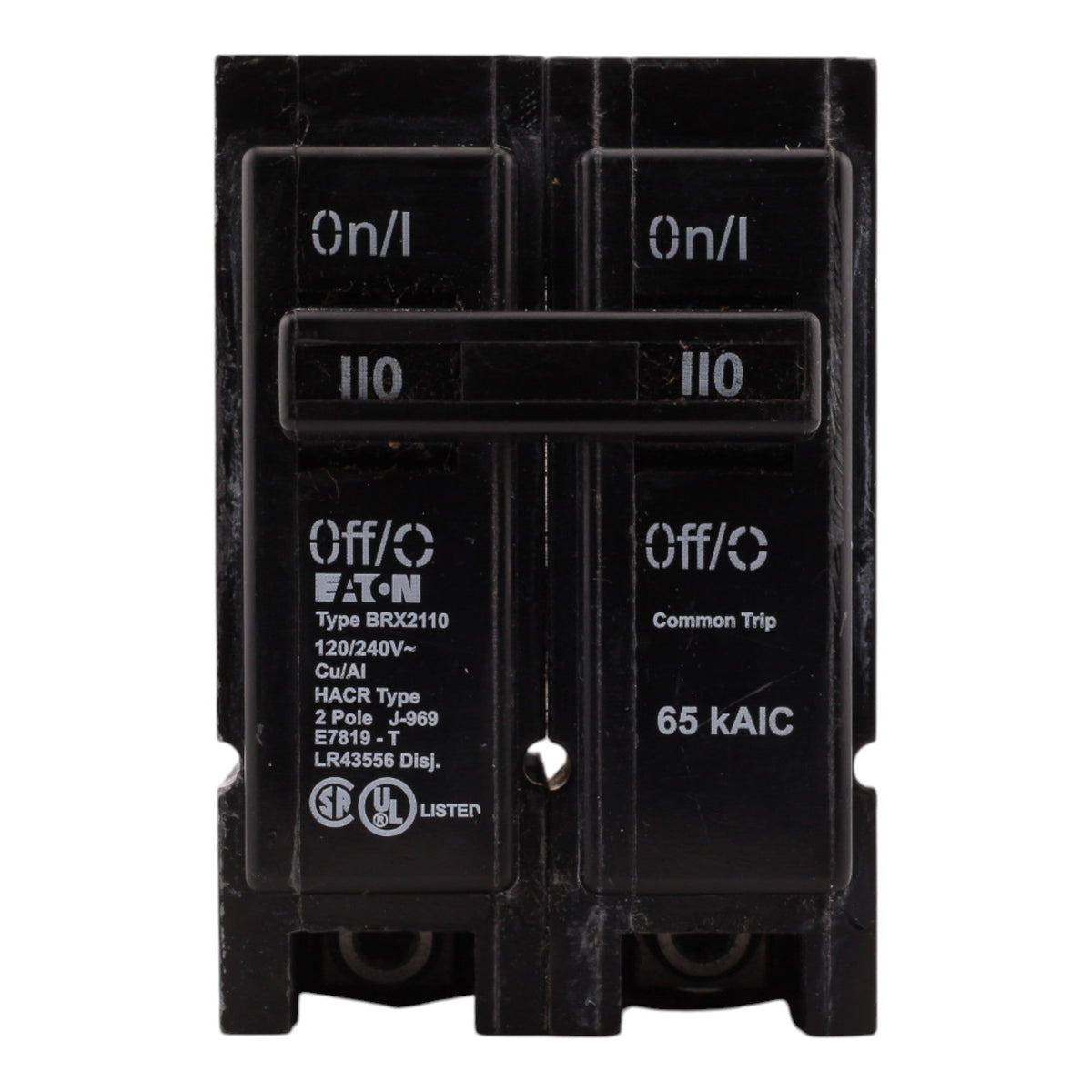 Eaton BRX2110 110A 2P 120/240V Thermal-Magnetic Circuit Breaker - Image 2