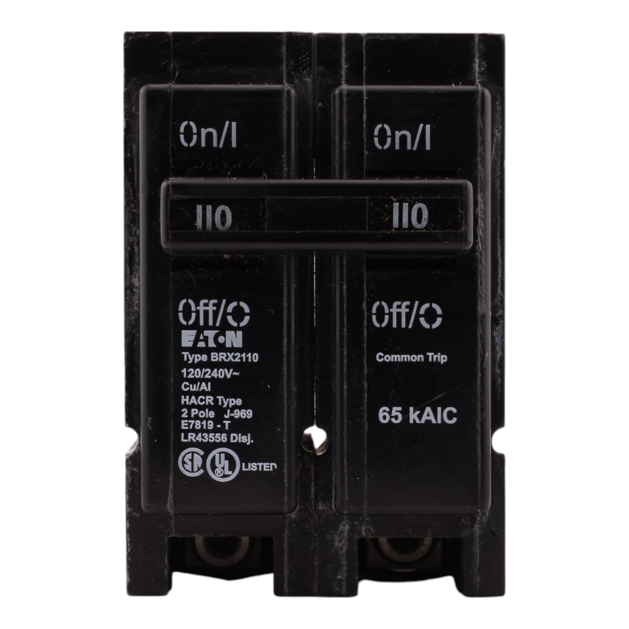 Eaton BRX2110 110A 2P 120/240V Thermal-Magnetic Circuit Breaker - Image 2