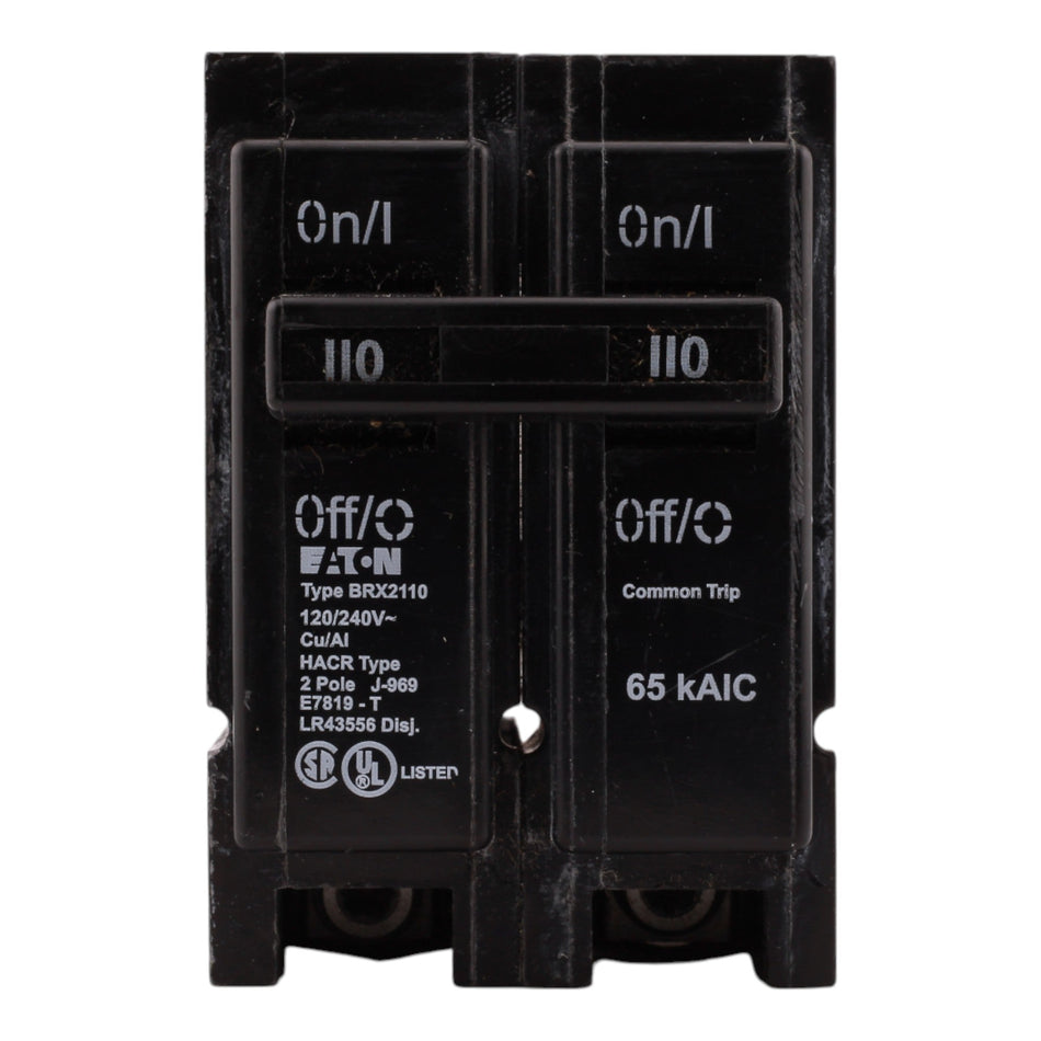 Eaton BRX2110 110A 2P 120/240V Thermal-Magnetic Circuit Breaker - Image 2