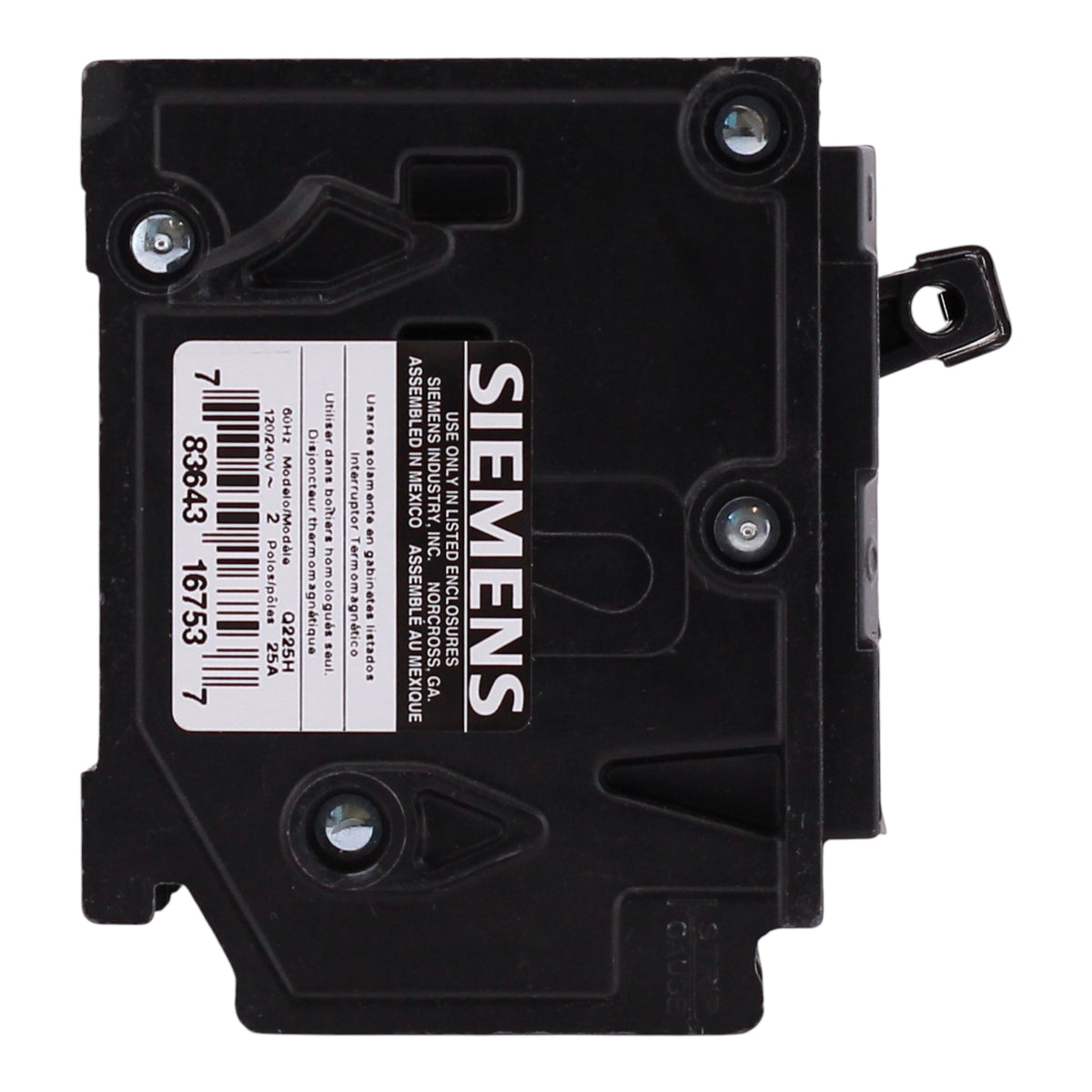 Siemens QP, Q225H, 25A, 2P, 120/240V, 22kAIC, Thermal Magnetic, Circuit Breaker - Image 6