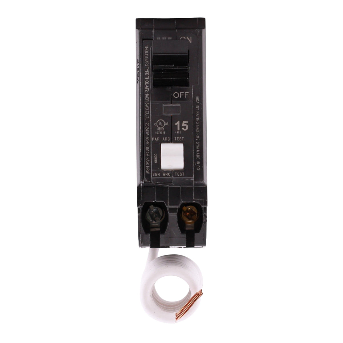 GE Q Line THQL1115AF2 15A 1P 120V AFCI Pigtail Neutral Circuit Breaker - Image 4