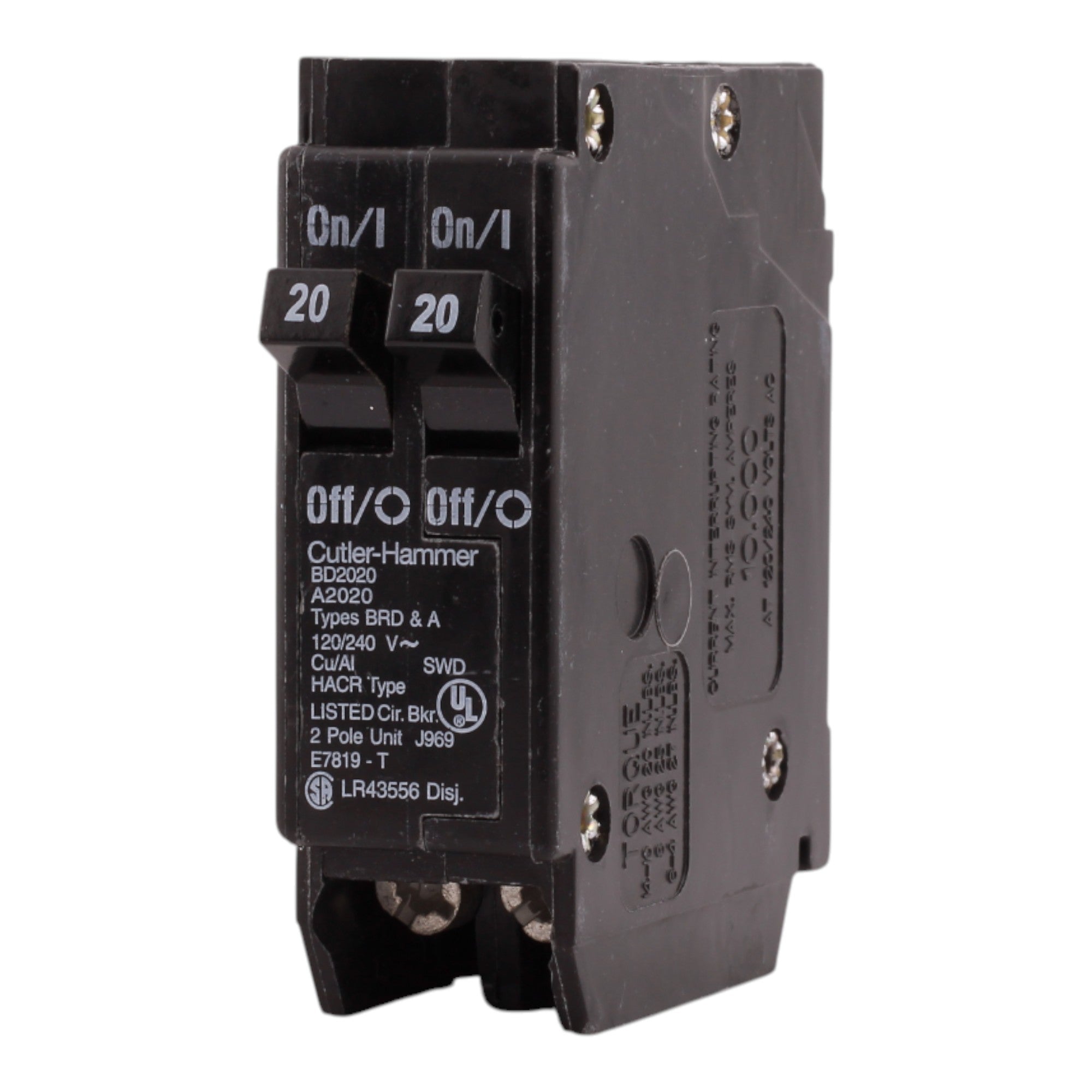 Eaton BR BD2020 20A 1P 120V Duplex Tandem Circuit Breaker - Image 9