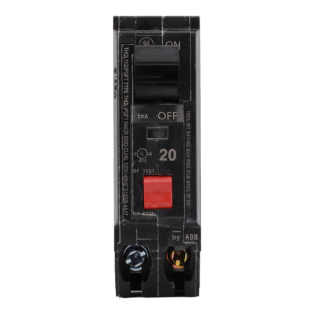 GE THQL1120PGFT, 20 Amps, Single Pole, 120 Volts, Ground Fault Circuit Breaker, GFCI, 10kA, Plug-In Mount, Plug-On Neutral, for GE Panels - Image 2