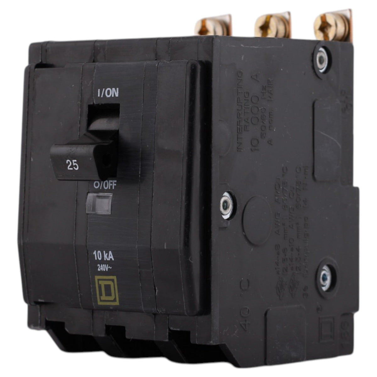 Square D QO, QOB325, 25A, 3P, 120/240V, Bolt-On, Circuit Breaker - Image 3
