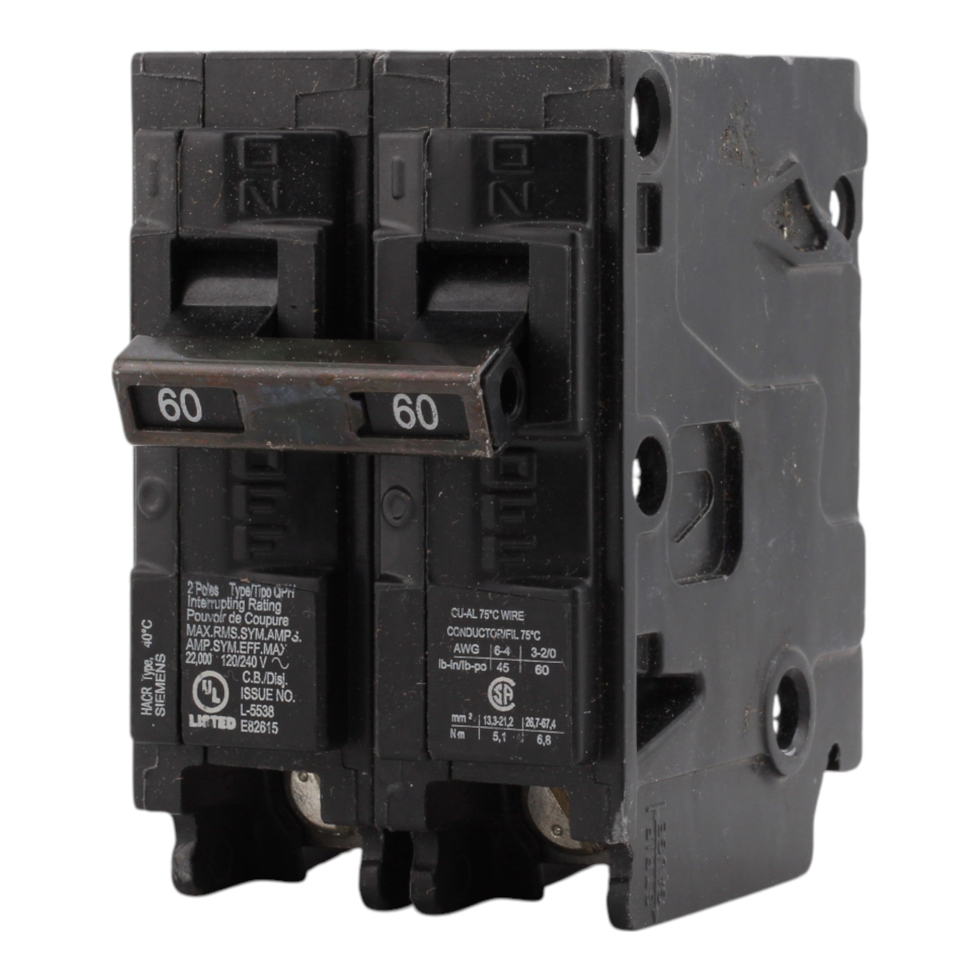 Siemens Q260H 60A 2P 120/240V Circuit Breaker - Image 3
