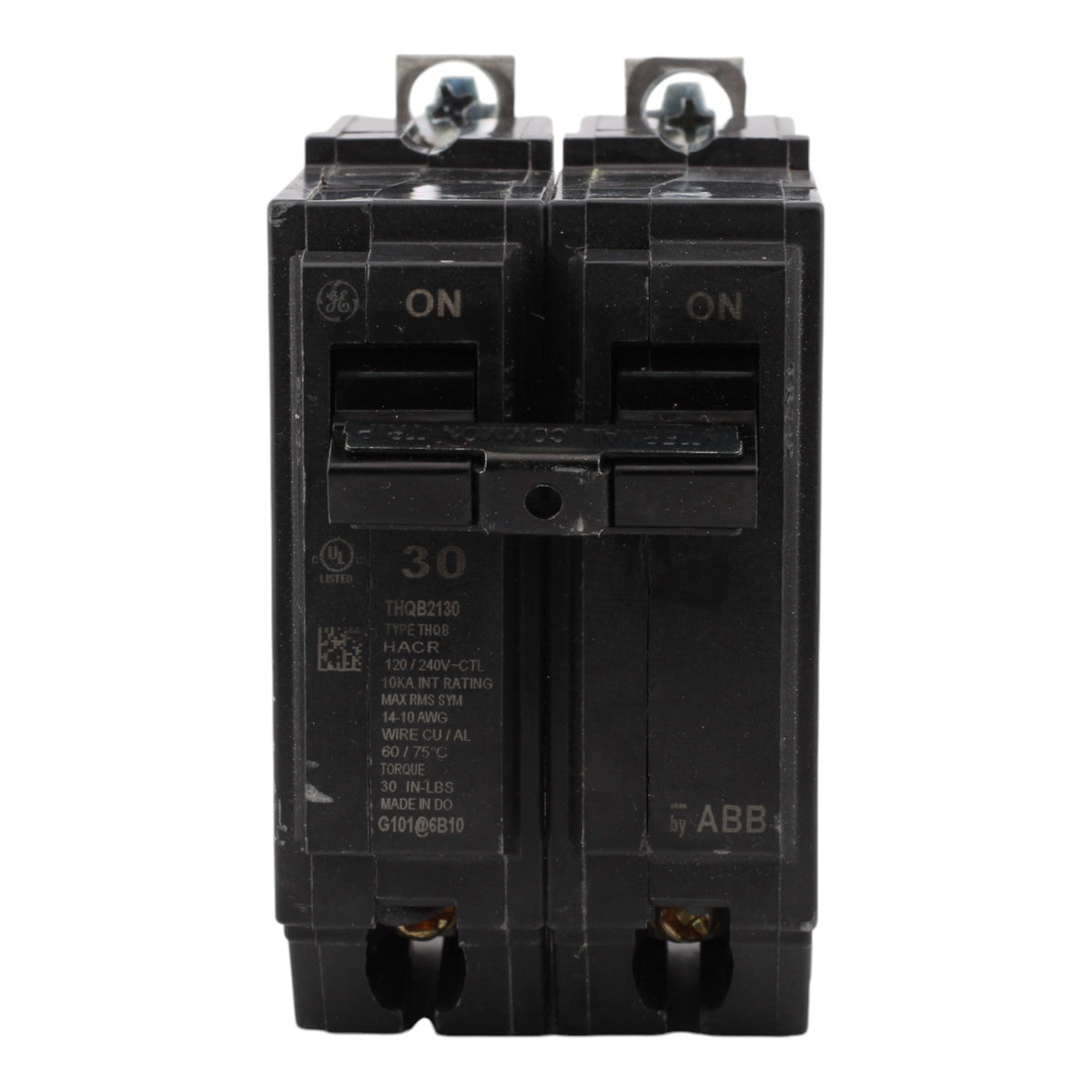 GE THQB2130 30A 2P 120/240V 10kA Circuit Breaker - Image 2
