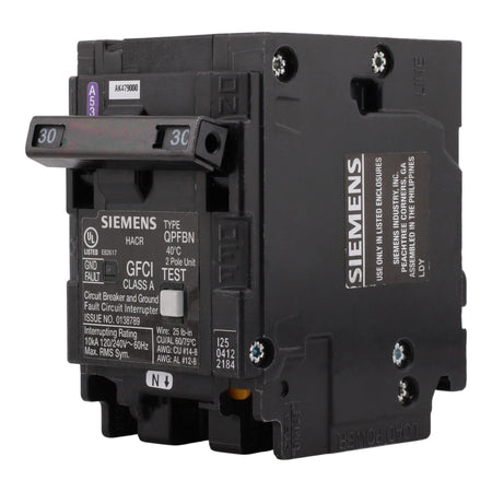 Siemens QP Q230GFN 30A 2P 240V GFCI Plug-On Neutral Circuit Breaker - Image 2