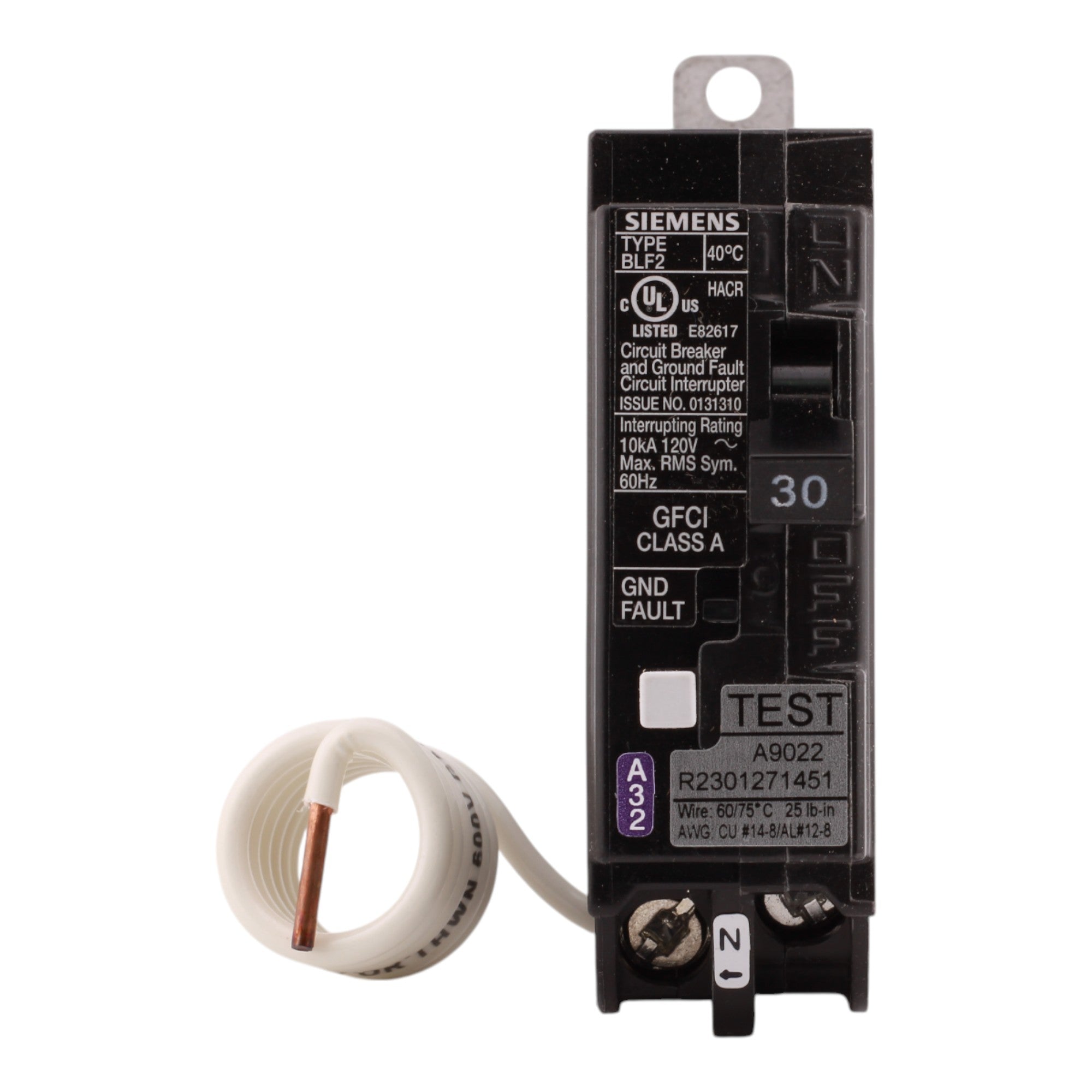 Siemens BF130A 30A 1P 120V GFCI Circuit Breaker - Image 3