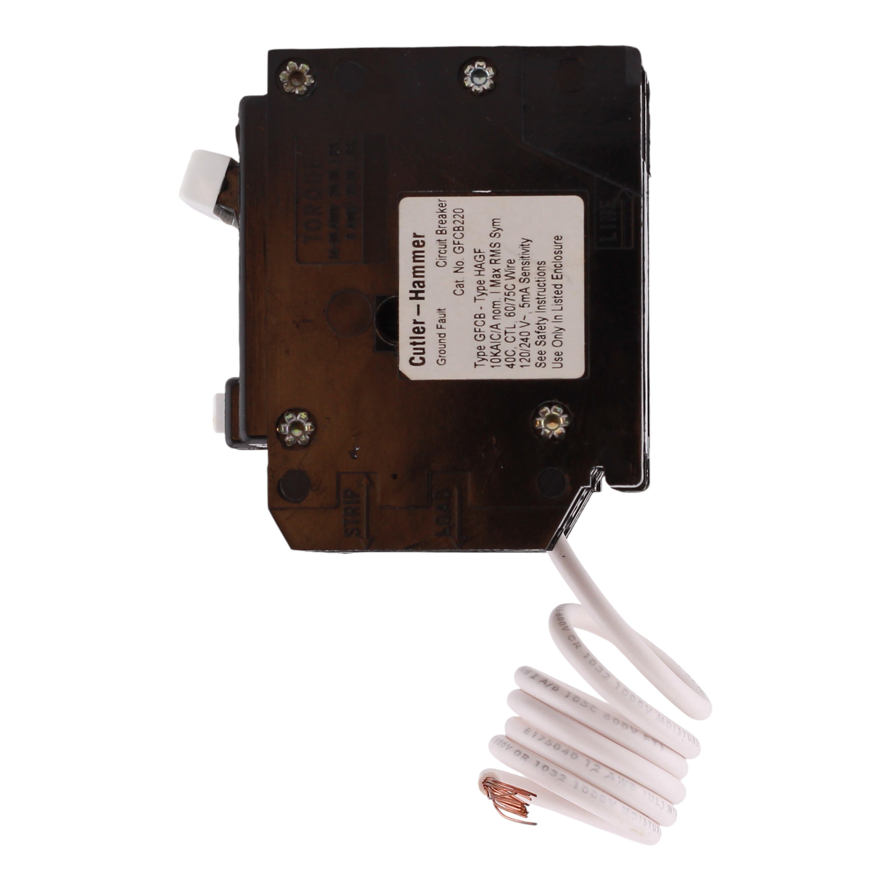 Eaton BR GFCB220 20A 2P 120/240V GFCI Pigtail Neutral Circuit Breaker - Image 8