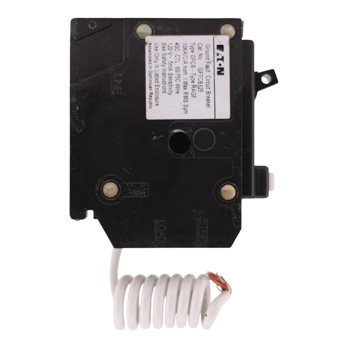 Eaton BR, GFTCB125, 25A, 1P, 120/240V, GFCI, Pigtail Neutral, Circuit Breaker - Image 6