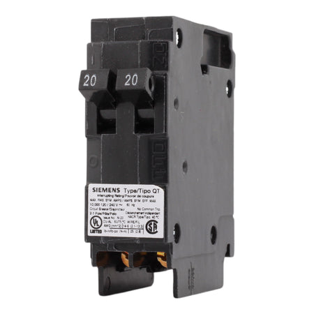 Siemens Q2020NC 20/20 Amps 120 Volts Tandem Non-CTL Circuit Breaker, Plug-In Mount - Image 3