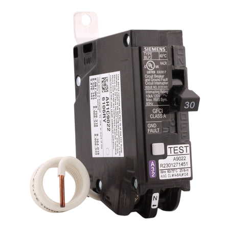 Siemens BF130A 30A 1P 120V GFCI Circuit Breaker