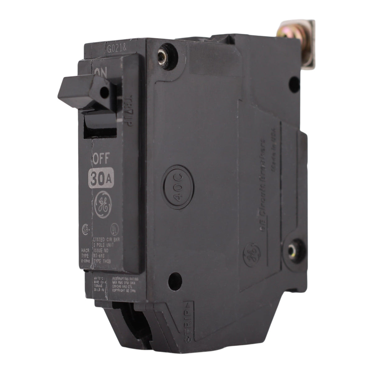 GE Q-Line, THQB1130, 30A, 1P, 120/240V, Bolt-On, Circuit Breaker - Image 2