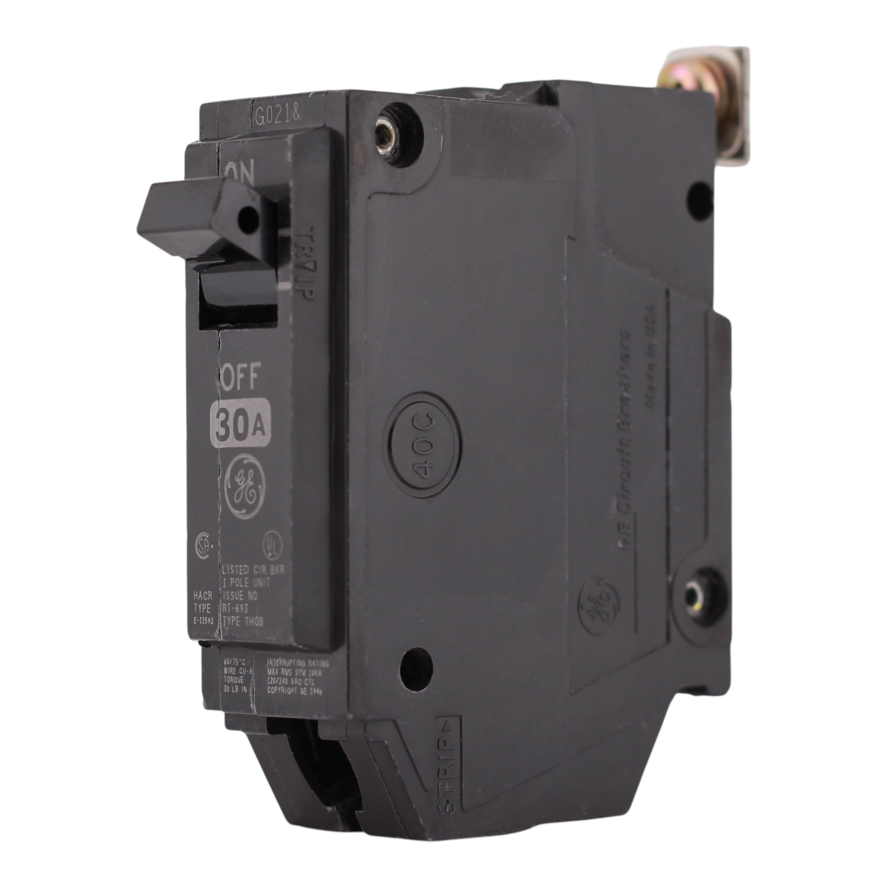 GE Q-Line, THQB1130, 30A, 1P, 120/240V, Bolt-On, Circuit Breaker - Image 2
