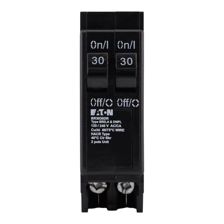 Eaton BR, BR3030DR, 30-30A, 1P, 120/240V, Non-CTL, Duplex, Circuit Breaker - Image 3