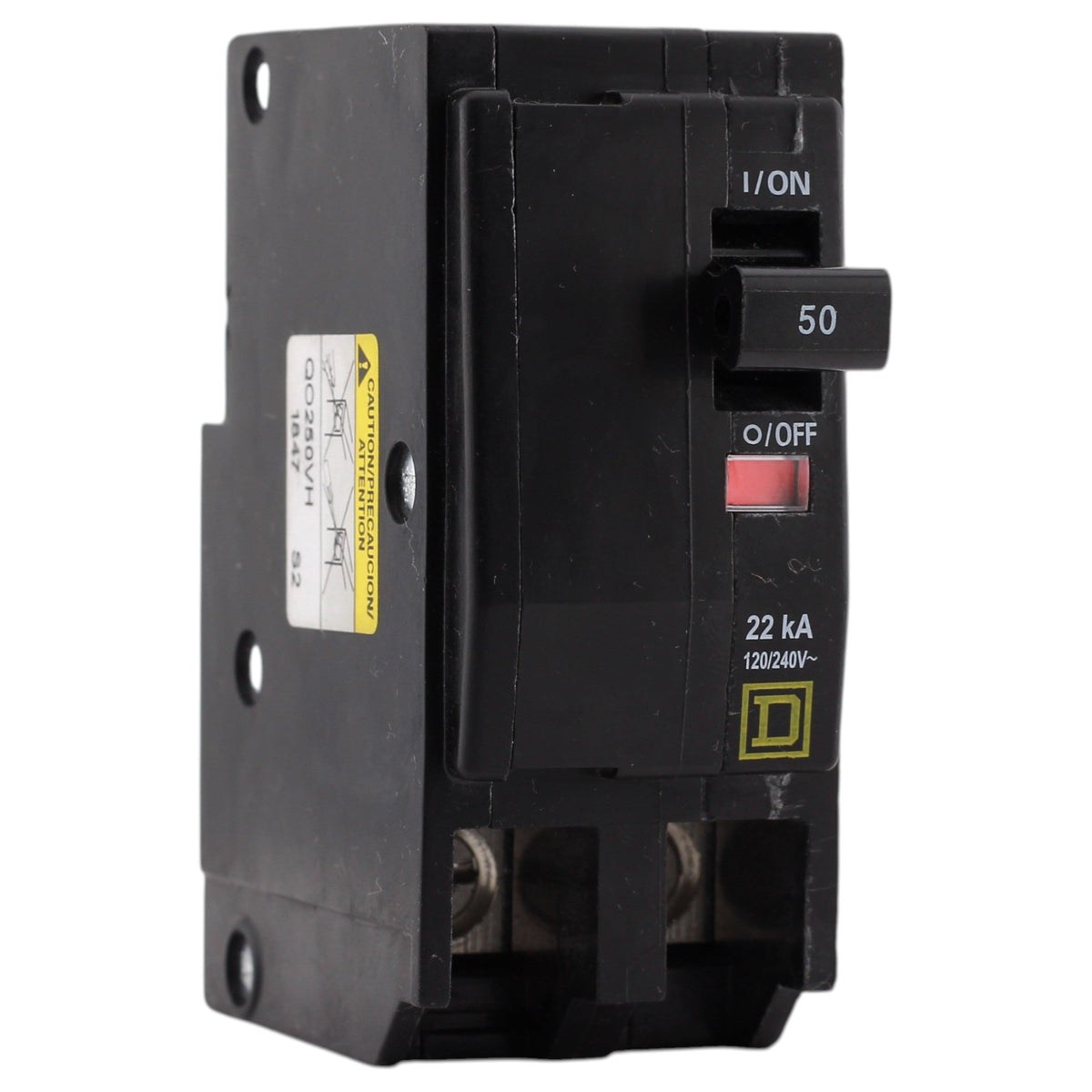 Square D QO, QO250VH, 50A, 2P, 120/240V, Thermal Magnetic, Circuit Breaker