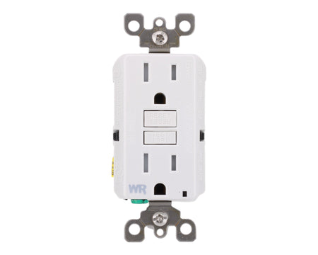 Leviton GFWT1-W 15 Amps 125 Volts GFCI Outlet Weather-Resistant and Tamper-Resistant with LED Indicator, White