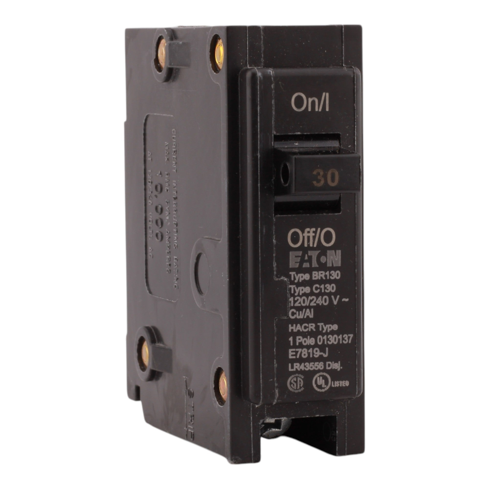 Eaton BR BR130 30A 1P 120/240V Circuit Breaker