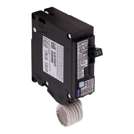 Siemens QFGA2, Q120DFH, 20A, 1P, 120V, Dual Function AFCI/GFCI, Pigtail Neutral, Circuit Breaker