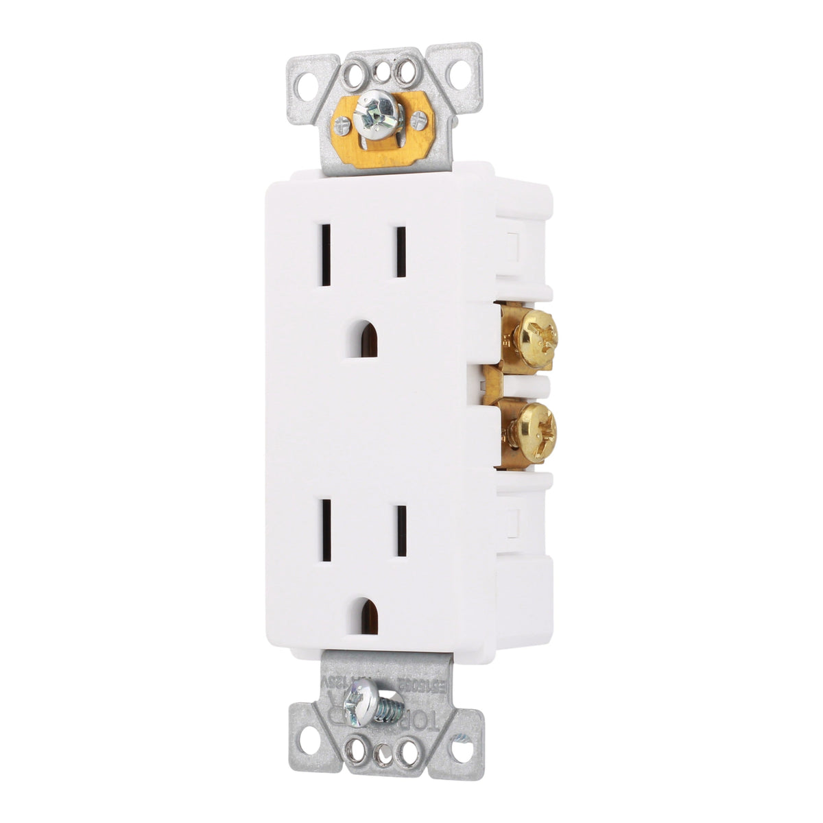 Square D X Series SQR44101WH 15A 125V Tamper Resistant Duplex Outlet White - Image 2