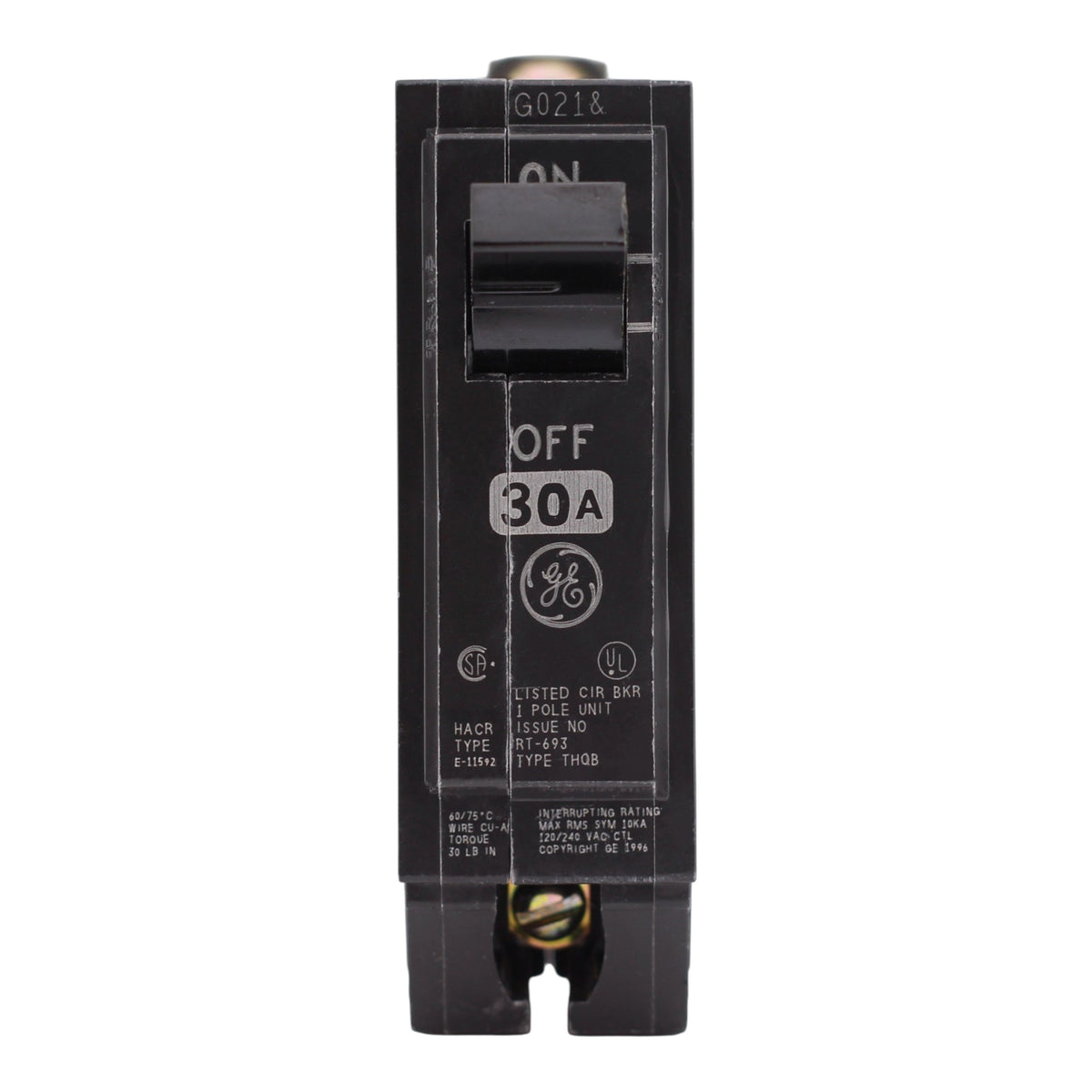 GE Q-Line, THQB1130, 30A, 1P, 120/240V, Bolt-On, Circuit Breaker - Image 3