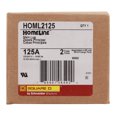 Square D Homeline HOML2125 125A 2P Subfeed Lug Kit - Image 3