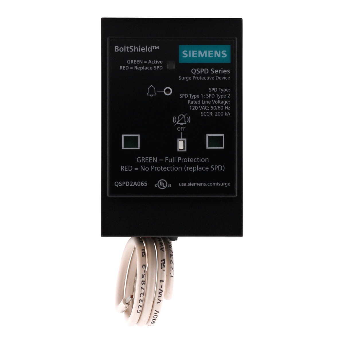 Siemens BoltShield QSPD2A065P 65kA 2P 120/240V Surge Protective Device - Image 5