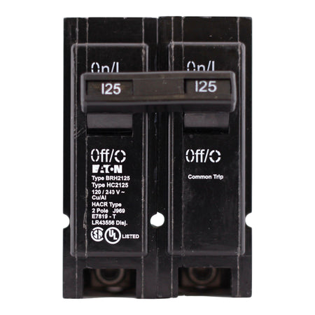 Eaton BR, BRH2125, 125A, 2P, 120/240V, Thermal Magnetic, Circuit Breaker - Image 3