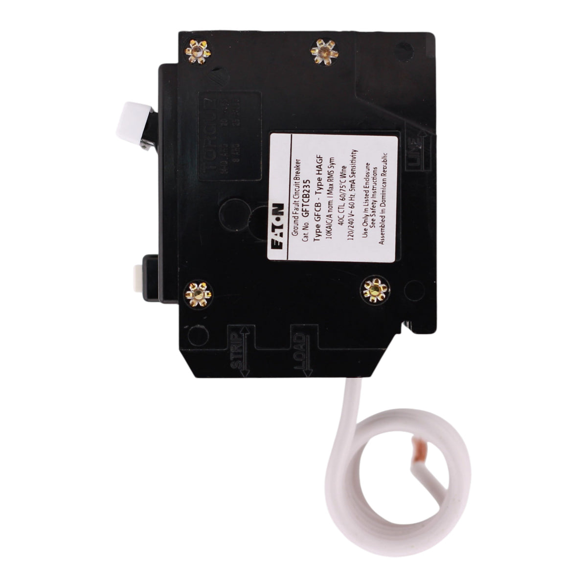 Eaton BR, GFTCB235, 35A, 2P, 120/240V, GFCI, Pigtail Neutral, Circuit Breaker - Image 7