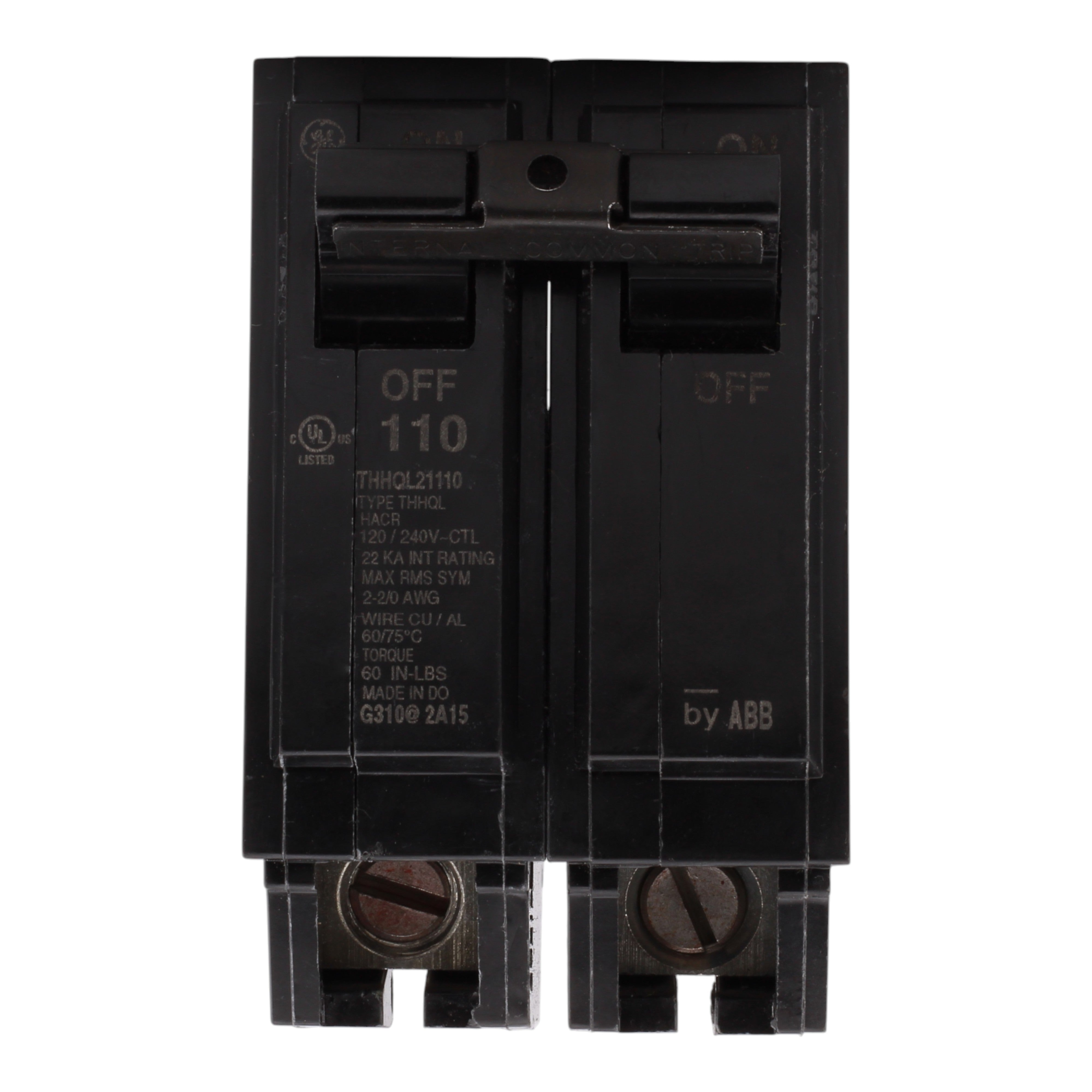 GE Q-Line THHQL21110 110A 2P 120/240V Circuit Breaker - Image 3