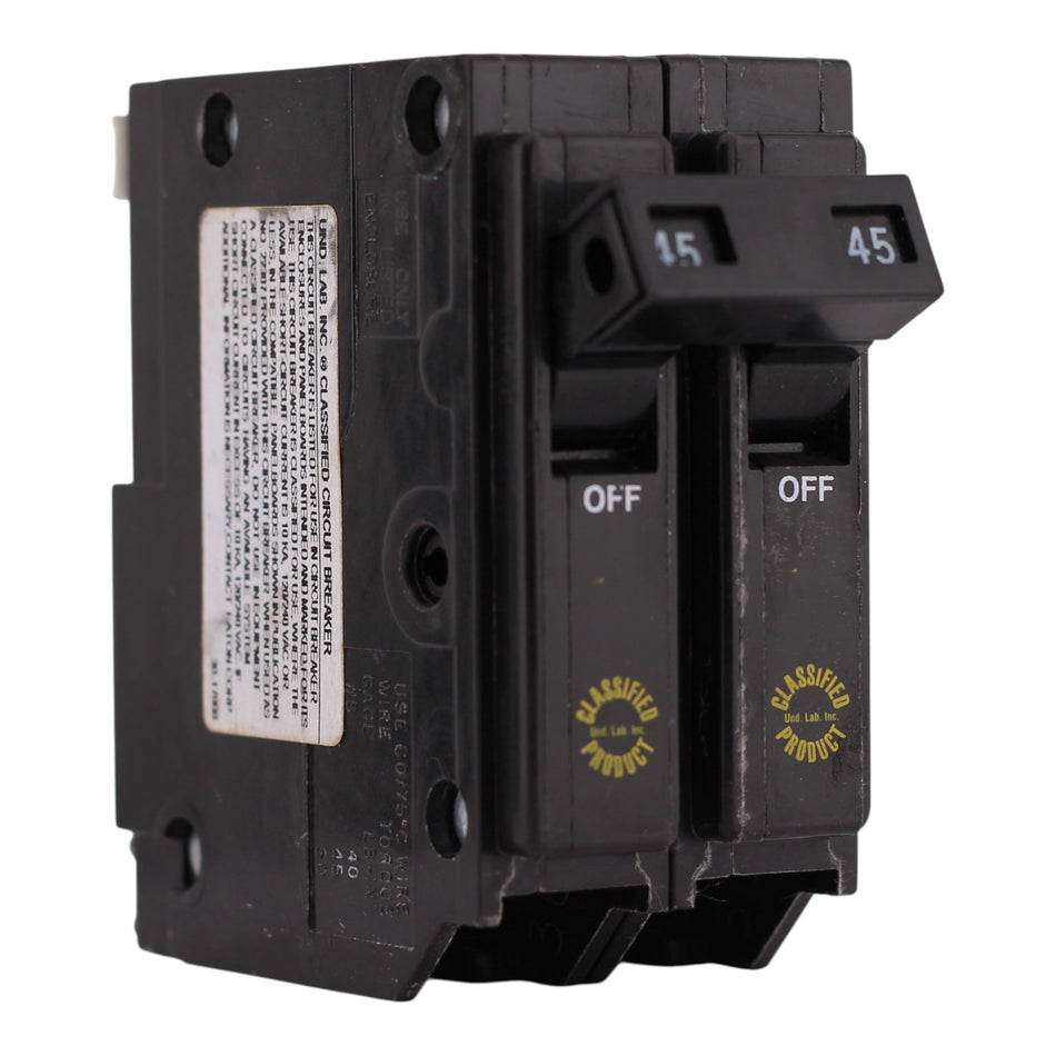 Eaton, CHQ, CHQ245, 45A, 2P, 120/240V, Classified, Circuit Breaker