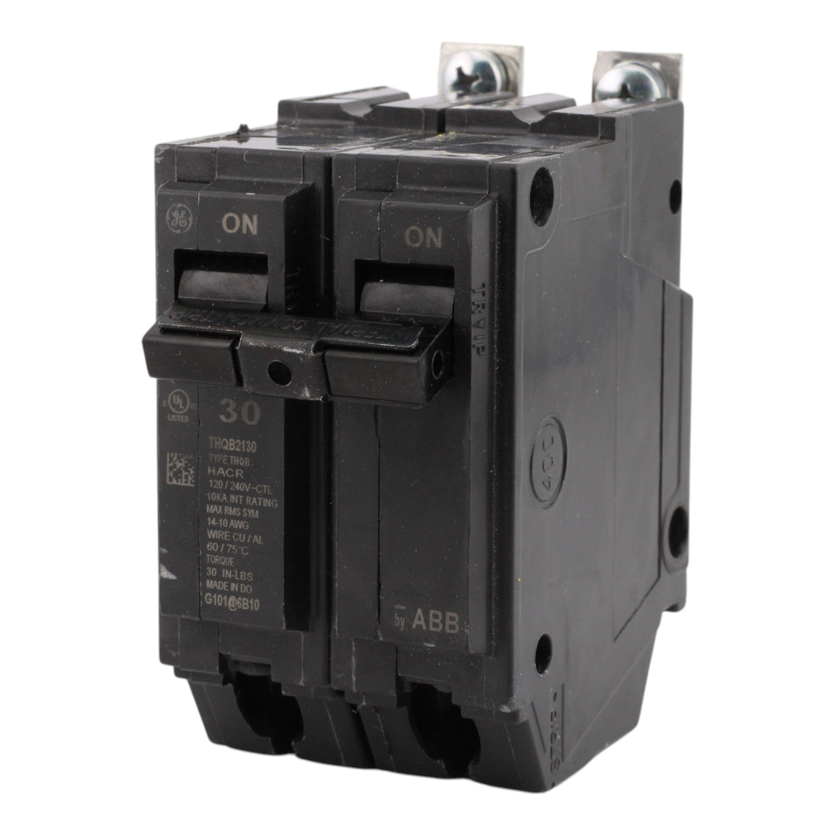 GE THQB2130 30A 2P 120/240V 10kA Circuit Breaker - Image 3