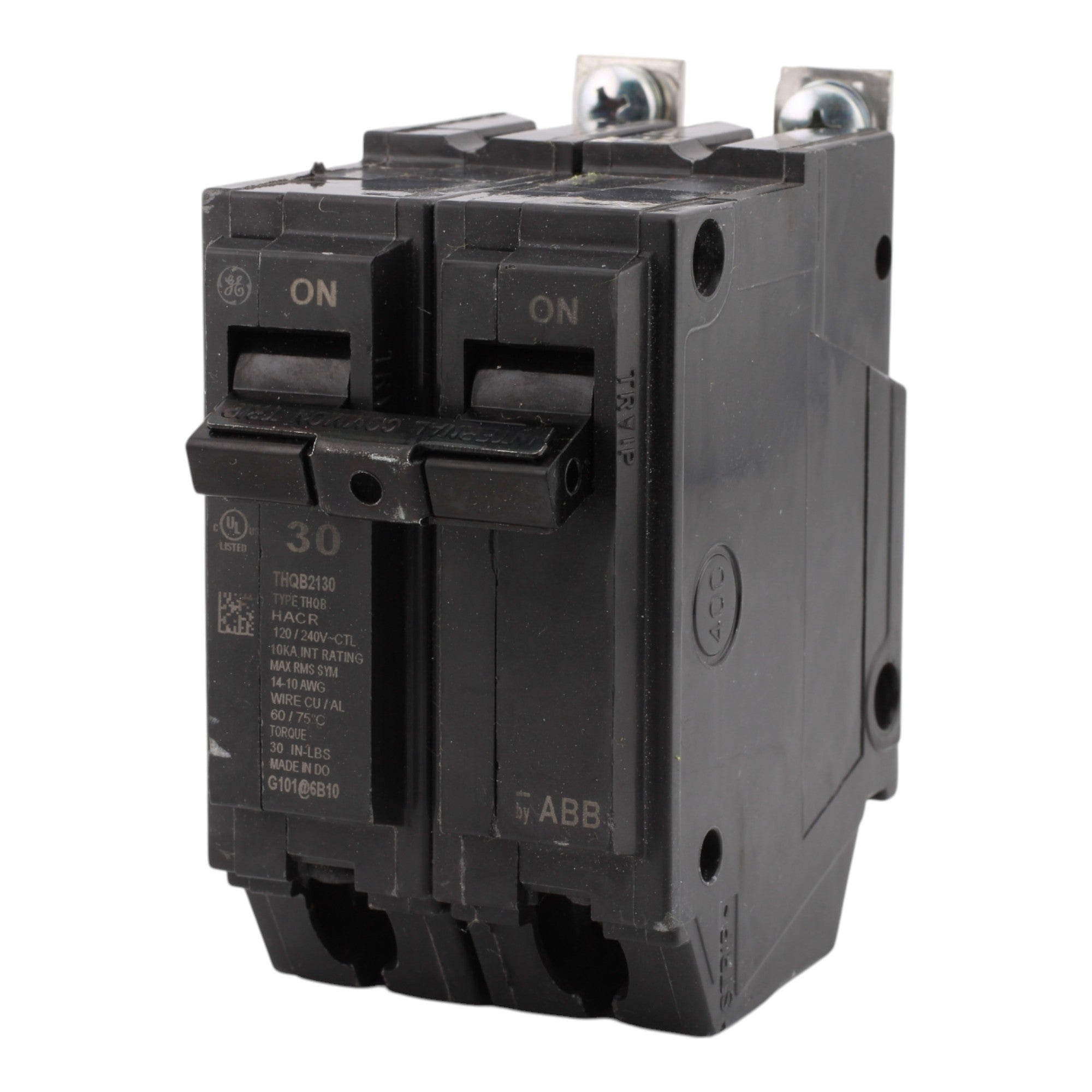 GE THQB2130 30A 2P 120/240V 10kA Circuit Breaker - Image 3