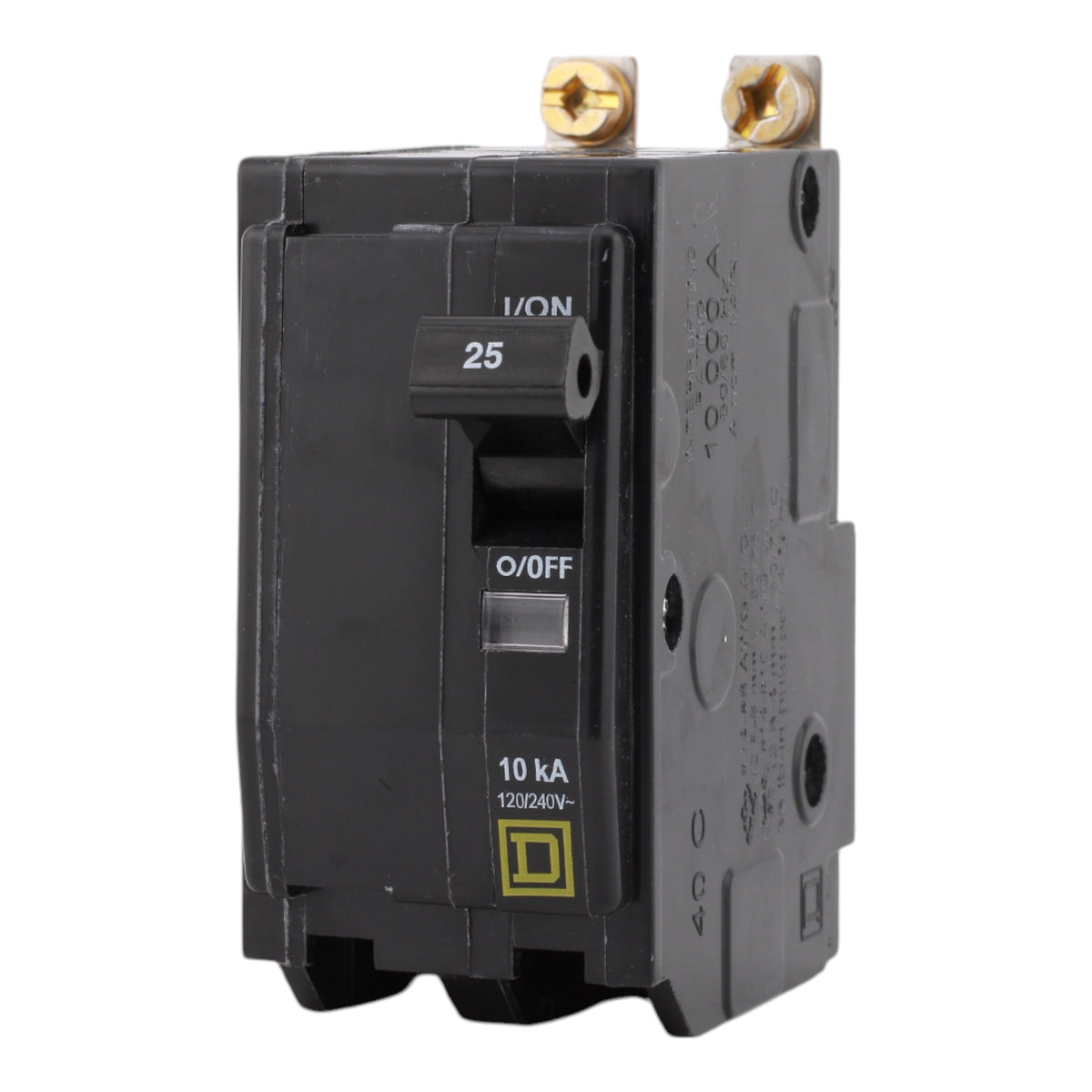 Square D QOB225, 25A, 120/240V, 2-Pole Circuit Breaker, Bolt-On, 10kA Interrupt Rating - Image 3