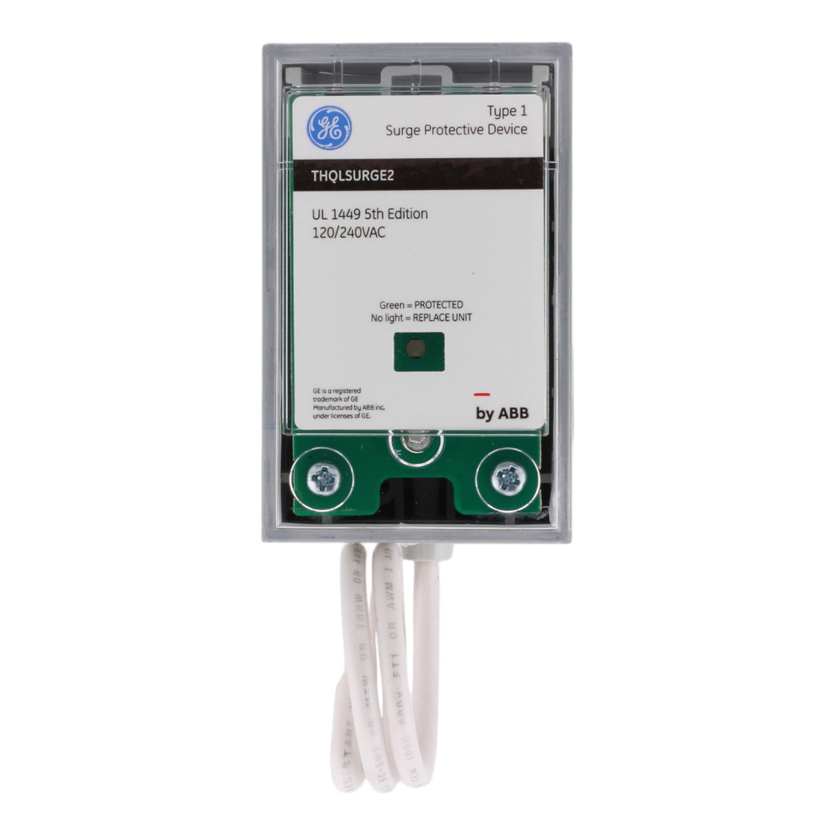 GE THQLSURGE2 Type 1 Surge Protection Device 120/240V Plug-On with Pigtail for PowerMark Panels - Image 2