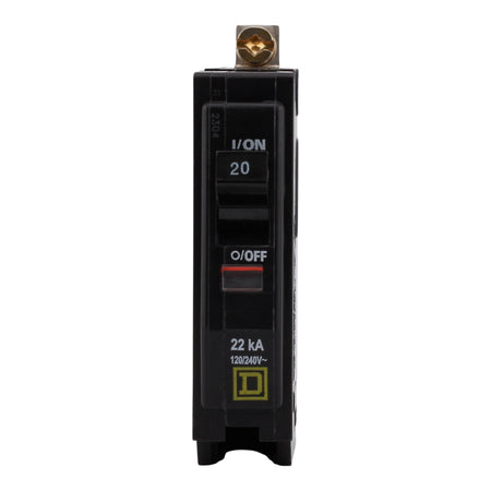 Square D QO QOB120VH 20A 1P 120/240V 22kA Bolt-On Circuit Breaker - Image 2