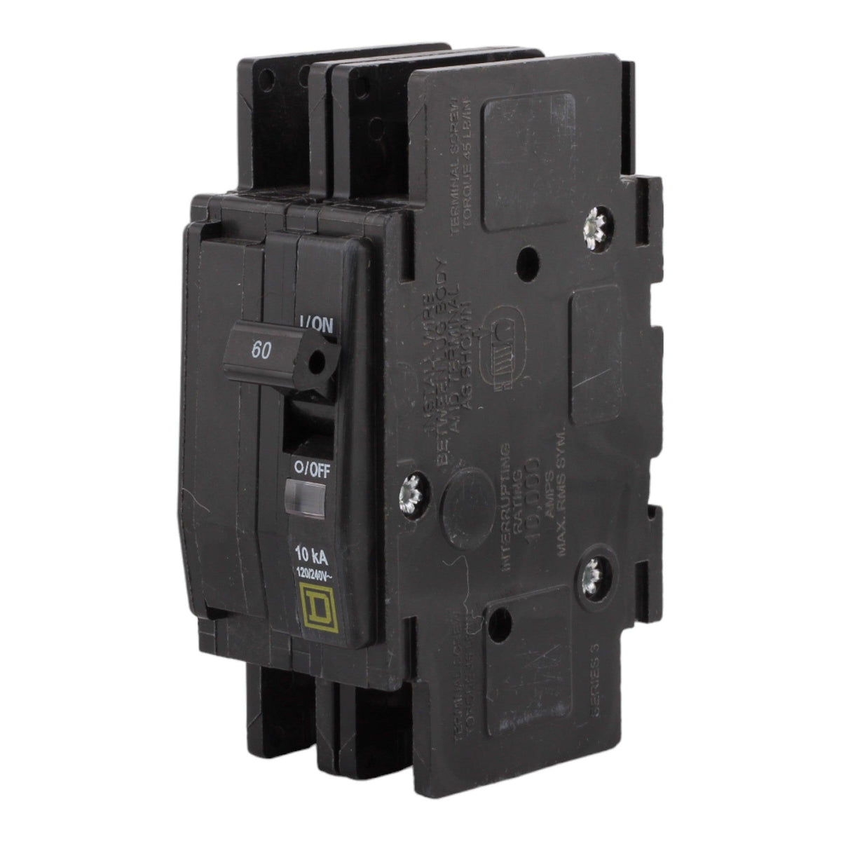 Square D QOU260 60 Amp Double Pole 240V Bolt-On Standard Trip Circuit Breaker UL - Image 2