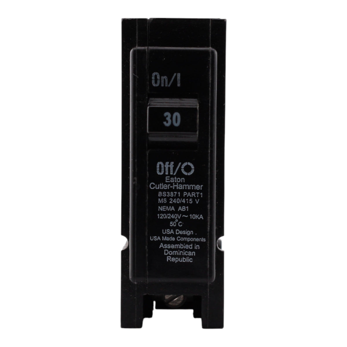 Eaton Quicklag, HQP1030, 30A, 1P, 120/240V, Plug-On, Circuit Breaker - Image 2