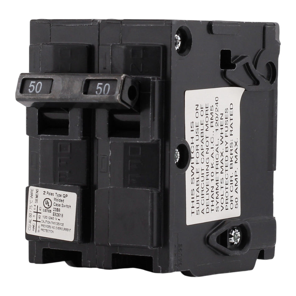 Siemens Q250S 50A 2P 120/240V Non-Automatic Switch Circuit Breaker - Image 2