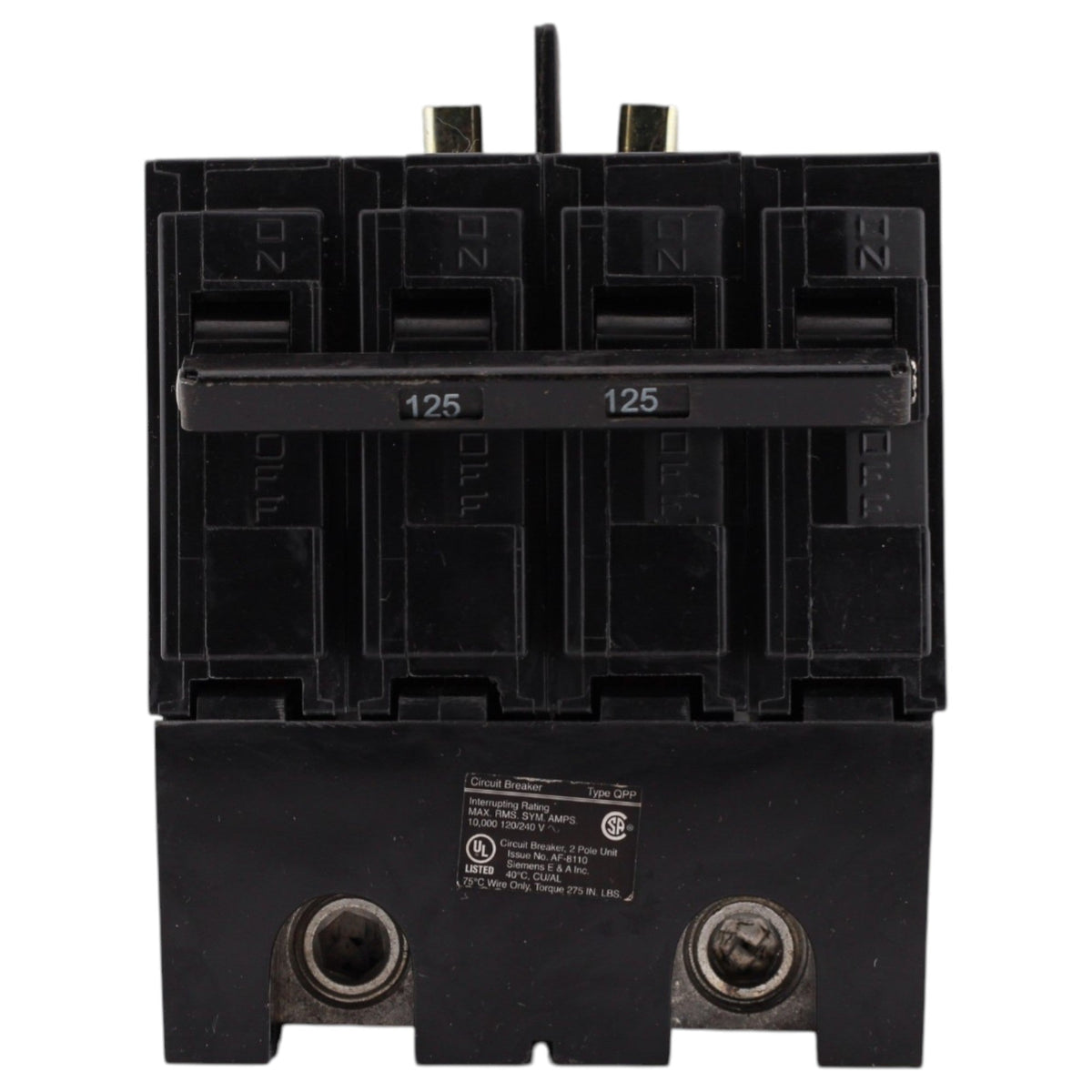 Siemens Q, Q2125B, 125A, 2P, 120/240V, Bolt-In, Circuit Breaker - Image 2