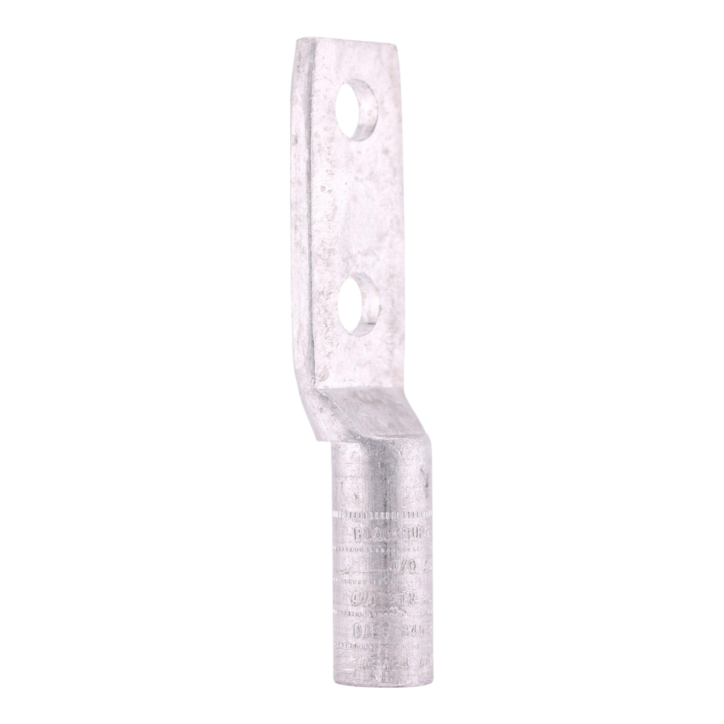ABB Blackburn, ALS12, 4/0 AWG, 2-Hole, Aluminum Compression Lug, Long Barrel, Circuit Connector