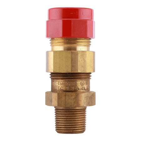 Eaton Crouse-Hinds TMCX, TMCX285 BR, 3/4" NPT, Brass, Explosionproof Armored Barrier Cable Gland