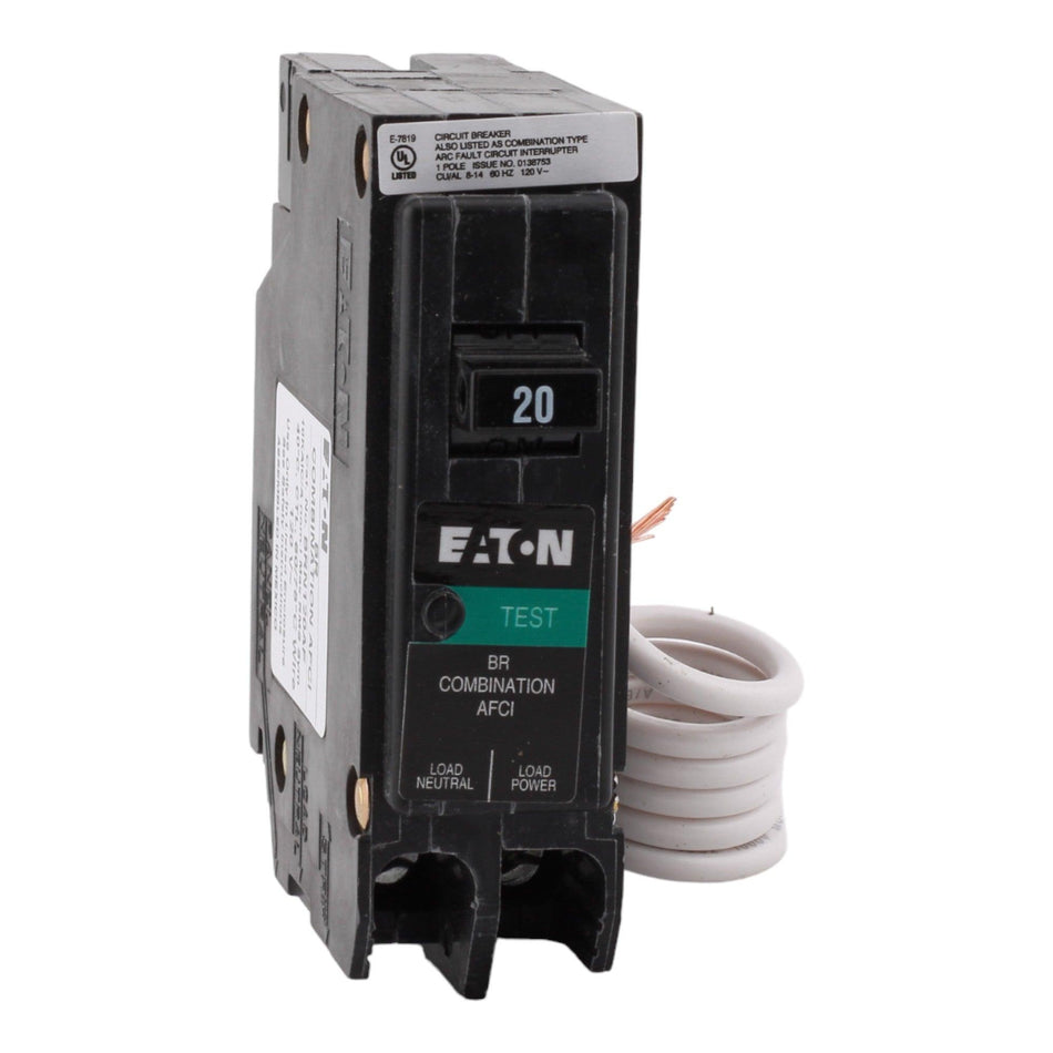 Eaton BR BRN120AF 20A 1P 120V AFCI Circuit Breaker