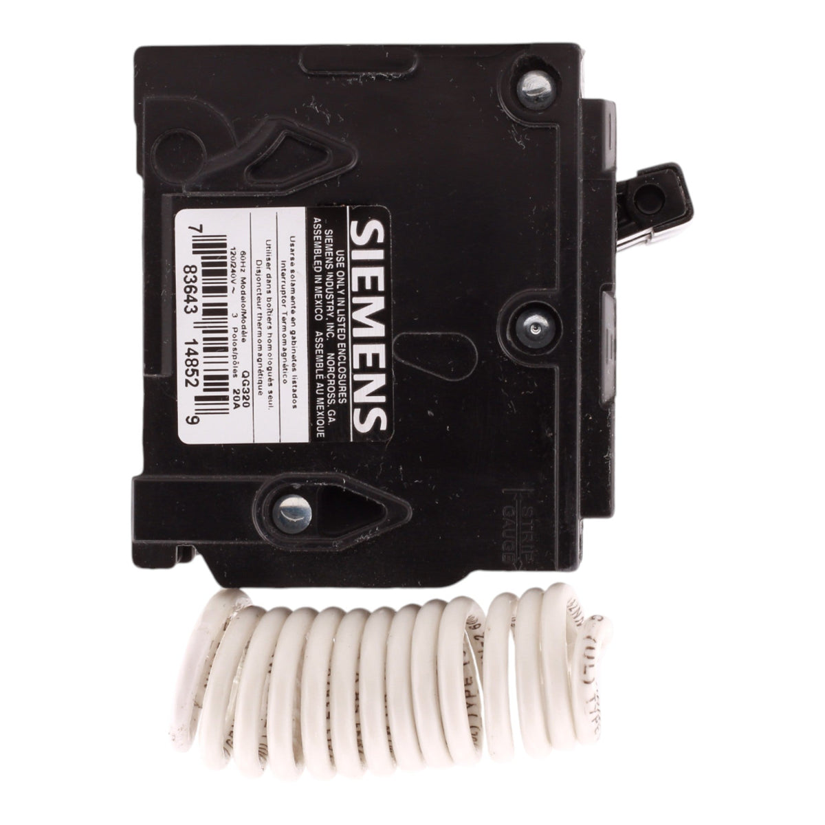 Siemens QG320 20A 3P 120/240V Switching Neutral Circuit Breaker - Image 5