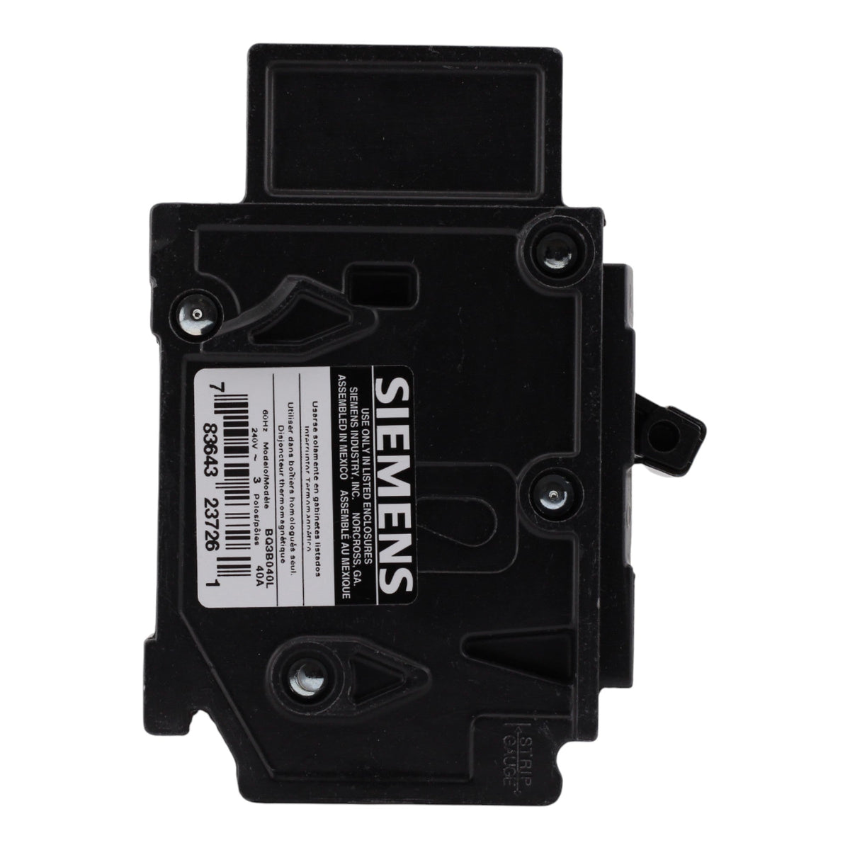 Siemens BQ3B040L, 40A, 3P, 240V, Lug-In/Lug-Out, Circuit Breaker - Image 3