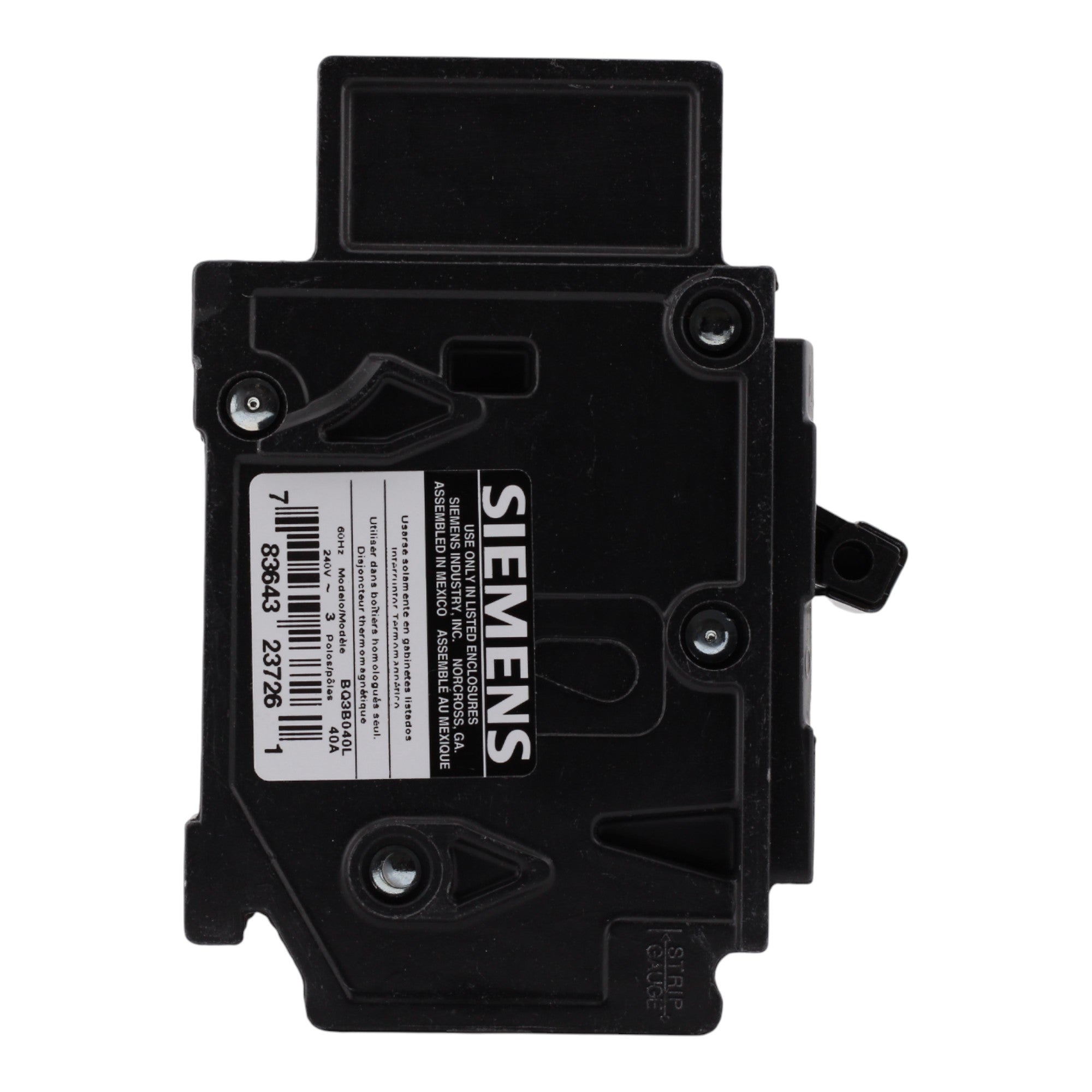 Siemens BQ3B040L, 40A, 3P, 240V, Lug-In/Lug-Out, Circuit Breaker - Image 3
