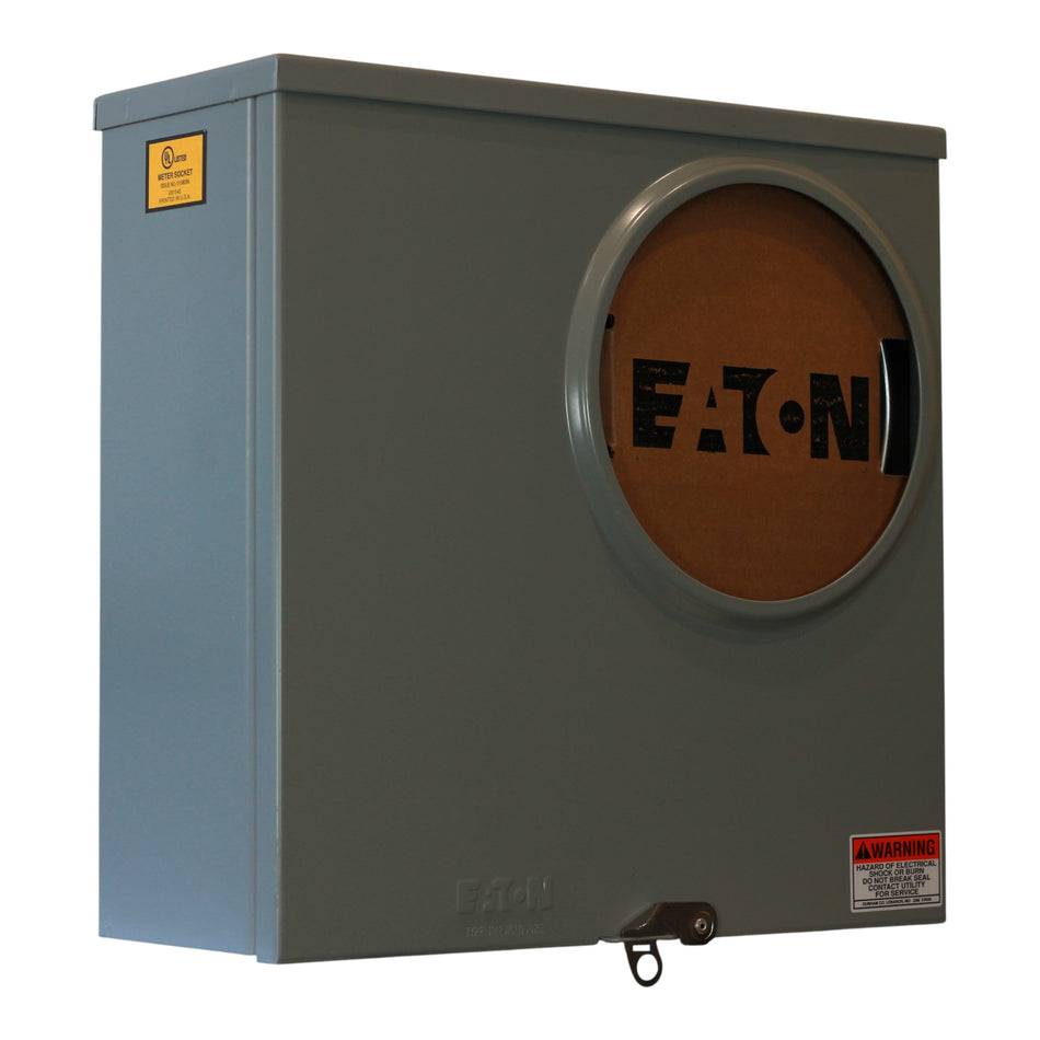 Eaton UTRS223ACH 200A 1-Position Ringless Meter Socket 4-Jaw 600V Overhead/Underground
