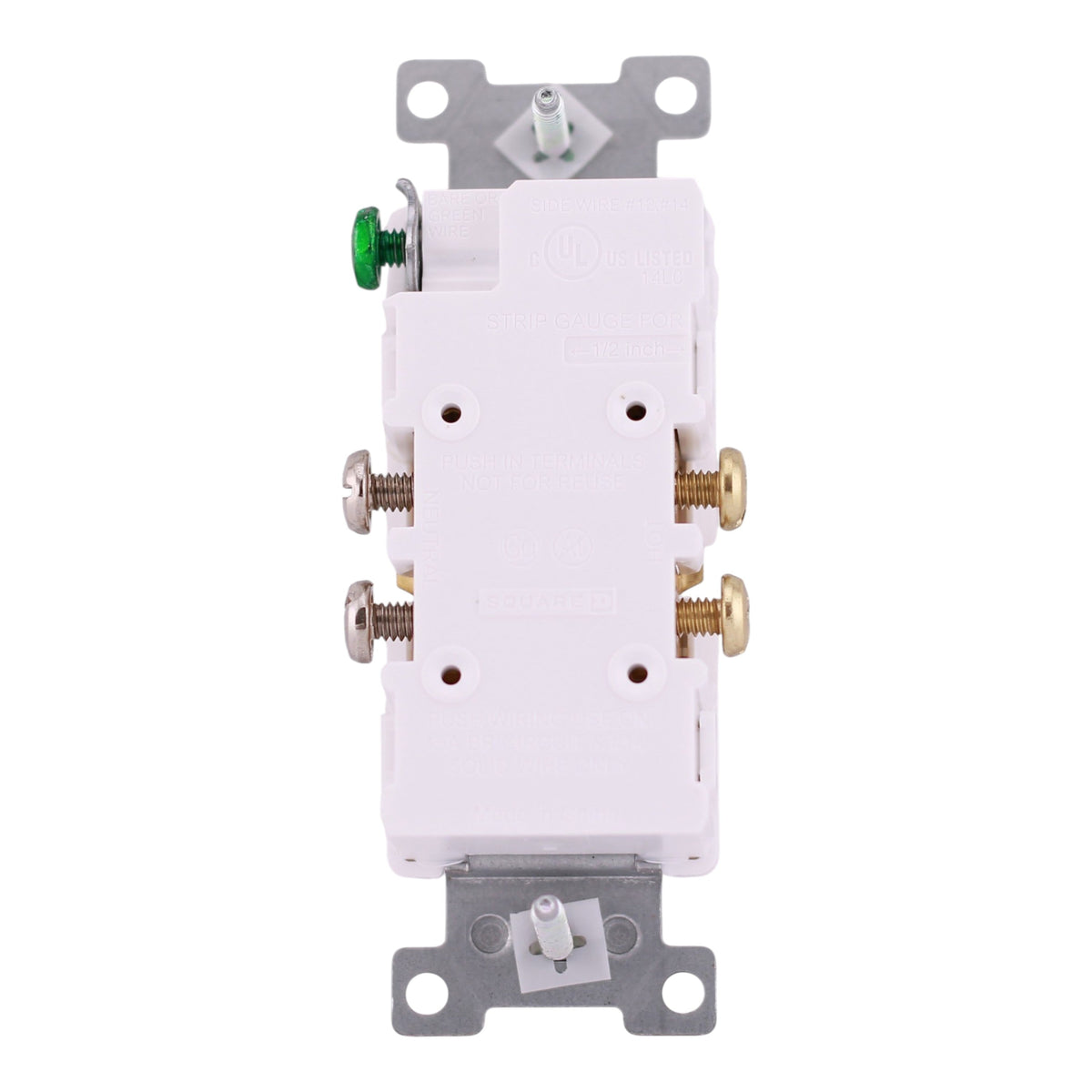 Square D X Series, SQR42101WH, 15A, 125V, TR, Standard Duplex Receptacle, White - Image 7